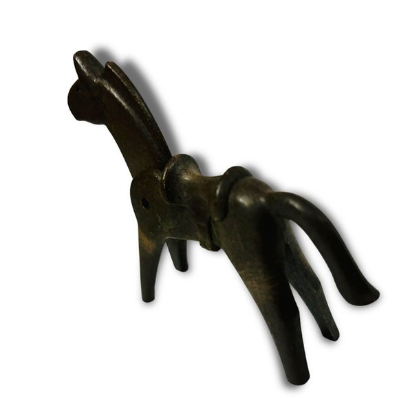 Vintage 1974 Lyra Geobra Playmobil 4 Inch Horse Figure With Saddle. RARE! - Picture 5 of 7